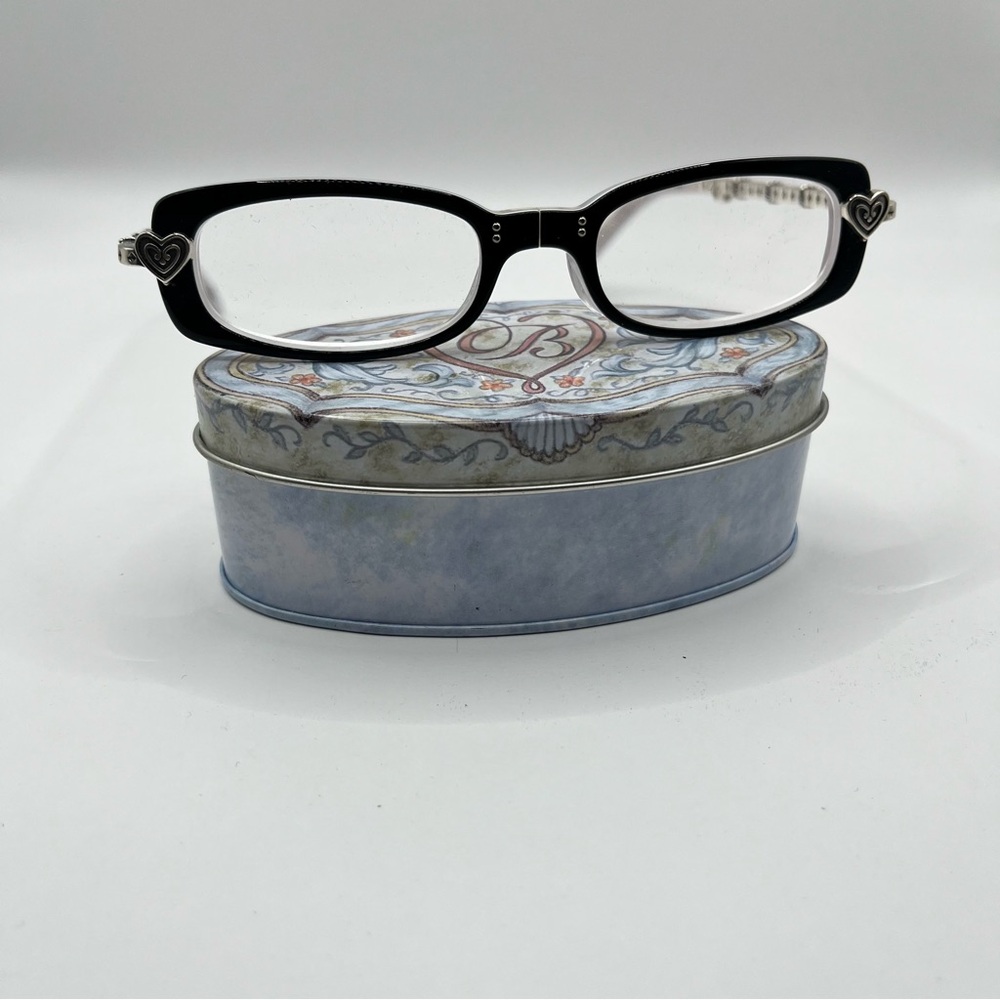 Brighton Black Reading Glasses with Heart Accents